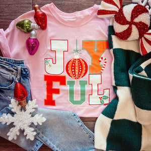 Pink joyful tee