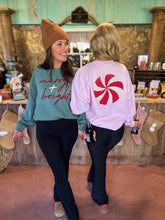 Load image into Gallery viewer, Merry and Bright Peppermint Sweatshirt