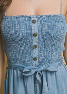 Smocked Jumpsuit