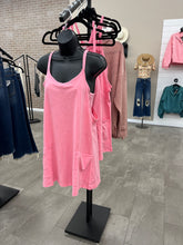 Load image into Gallery viewer, Pink dress with built in romper