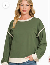 Load image into Gallery viewer, Drop shoulder pullover