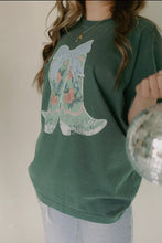 Load image into Gallery viewer, Cowgirl boot tee