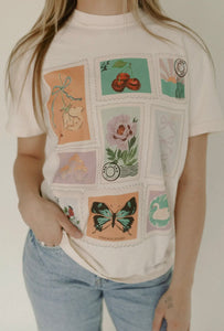 Stamps graphic tee