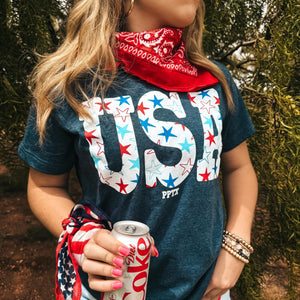 Starry USA tee