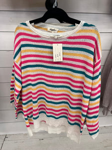 Multi striped sweater