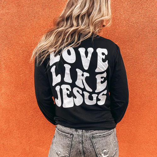 Love Like Jesus black longsleeve