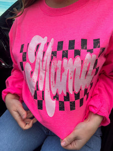 Hot pink mama sweatshirt