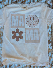 Load image into Gallery viewer, Mama cream smiley tee