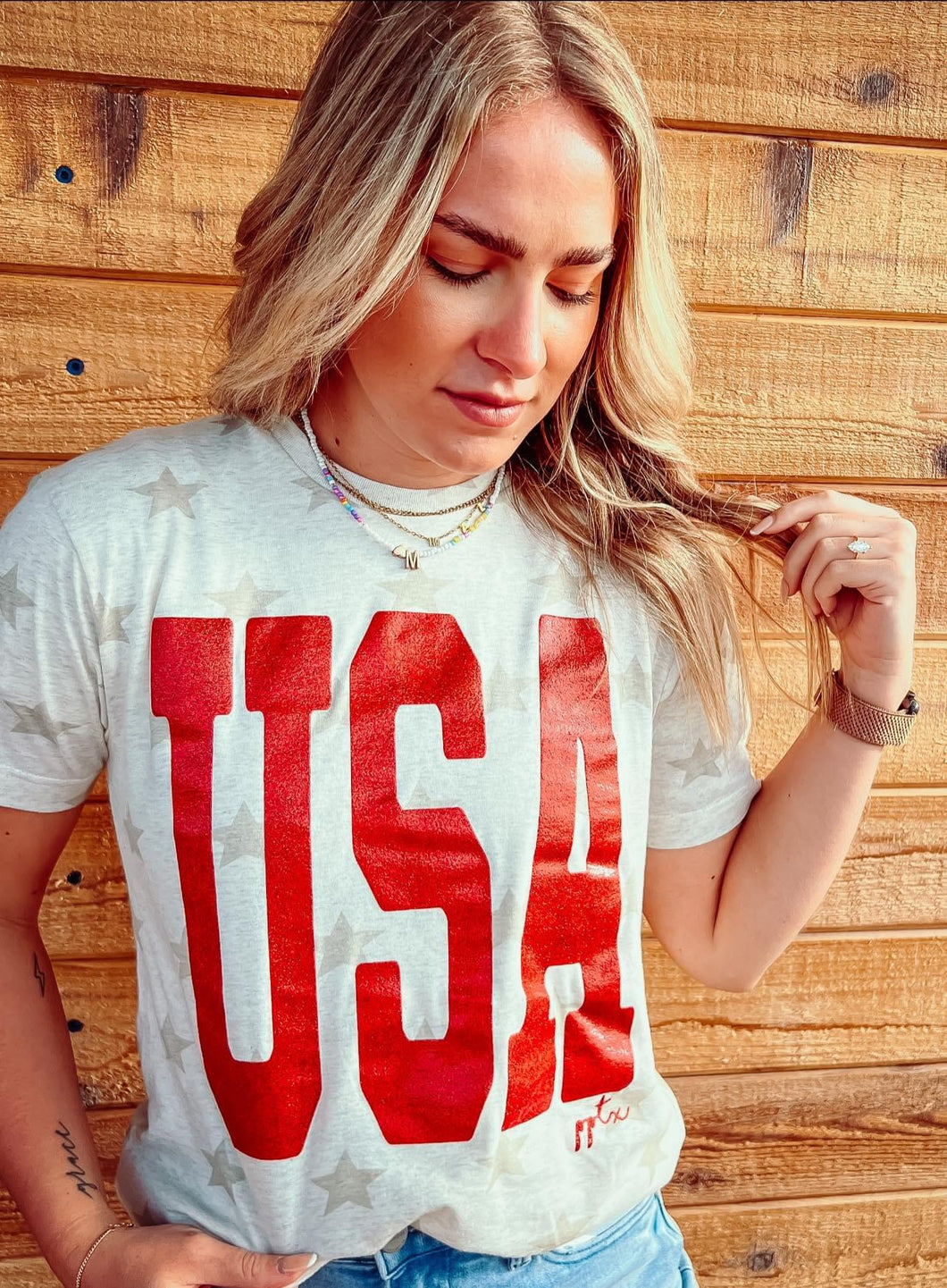 USA star tee