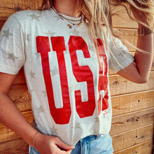 Load image into Gallery viewer, USA star tee