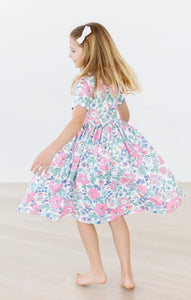 Summer floral twirl dress