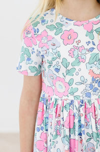 Summer floral twirl dress