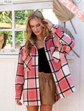 Load image into Gallery viewer, Curvy size Pink Shacket