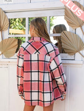 Load image into Gallery viewer, Curvy size Pink Shacket