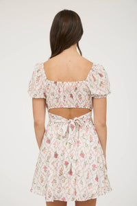 Ivory floral dress