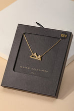 Load image into Gallery viewer, Secret Box Gold Dipped Mountain Pendant Necklace