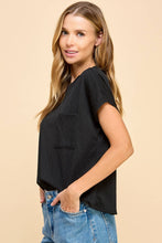 Load image into Gallery viewer, Solid diamond jacquard Top with Pockets