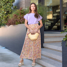 Load image into Gallery viewer, Floral Tiered Maxi Skirt