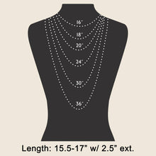 Load image into Gallery viewer, Coin And Oval Cz Charm Layered Chain Necklace