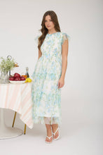 Load image into Gallery viewer, Floral tulle midi dress