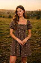 Load image into Gallery viewer, DITSY FLORAL PUFF SLEEVE SQUARE NECK MINI DRESS