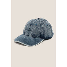 Load image into Gallery viewer, Faded Wash Denim Baseball Cap