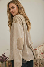 Load image into Gallery viewer, BOXY TEXTURED LONG SLEEVE WASHED KNIT TOP