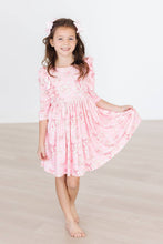Load image into Gallery viewer, Howdy 3/4 Sleeve Ruffle Twirl Dress
