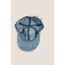 Load image into Gallery viewer, Faded Wash Denim Baseball Cap