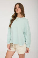 Load image into Gallery viewer, Mint exposed seam long sleeve