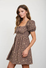 Load image into Gallery viewer, DITSY FLORAL PUFF SLEEVE SQUARE NECK MINI DRESS