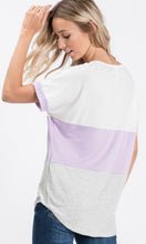 Load image into Gallery viewer, Lilac striped top