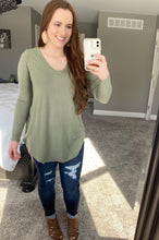 Load image into Gallery viewer, Olive Long Sleeve Top