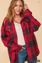 Load image into Gallery viewer, Red plaid flannel