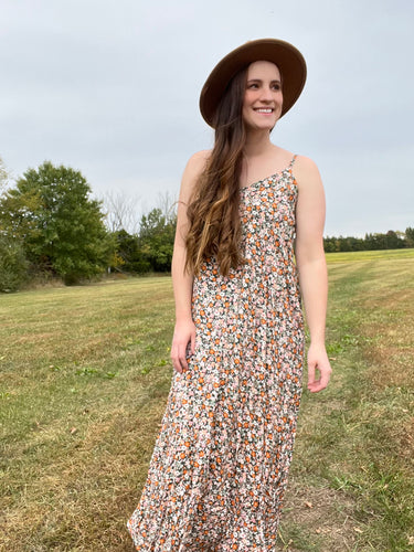 Fall floral maxi