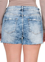 Load image into Gallery viewer, Acid washed denim shorts