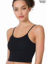 Load image into Gallery viewer, Cropped cami with bra pads