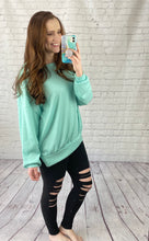 Load image into Gallery viewer, Let’s Stay In Waffle-Knit Sweater **Two colors**