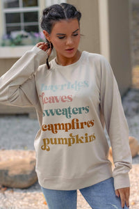 Fall list sweatshirt