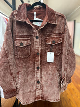 Load image into Gallery viewer, Vintage Washed Corduroy Shacket