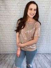 Load image into Gallery viewer, Rose Gold Sparkle Shirt