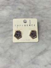 Load image into Gallery viewer, Geometric Faux Druzy Earrings *Two Colors!*