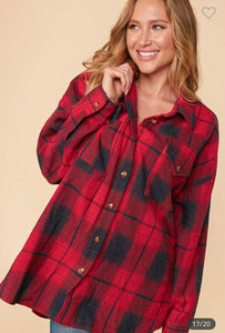 Red plaid flannel