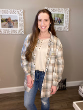 Load image into Gallery viewer, Sage Plaid Shirt
