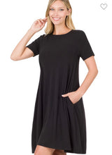 Load image into Gallery viewer, Buttery soft T-shirt dress