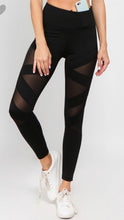 Load image into Gallery viewer, Criss-Cross Mesh Leggings