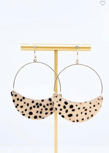 Dalmatian earrings
