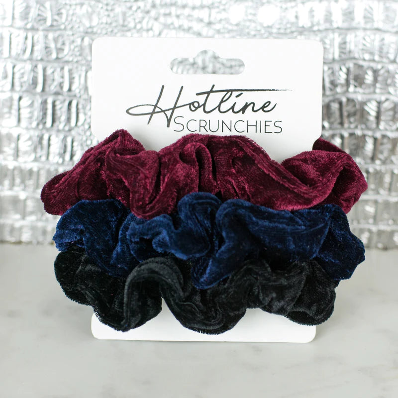 Velvet scrunchie set