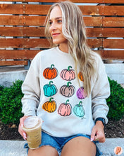 Load image into Gallery viewer, Colorful pumpkin sweatshirt