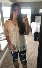 Load image into Gallery viewer, White Lace Blouse